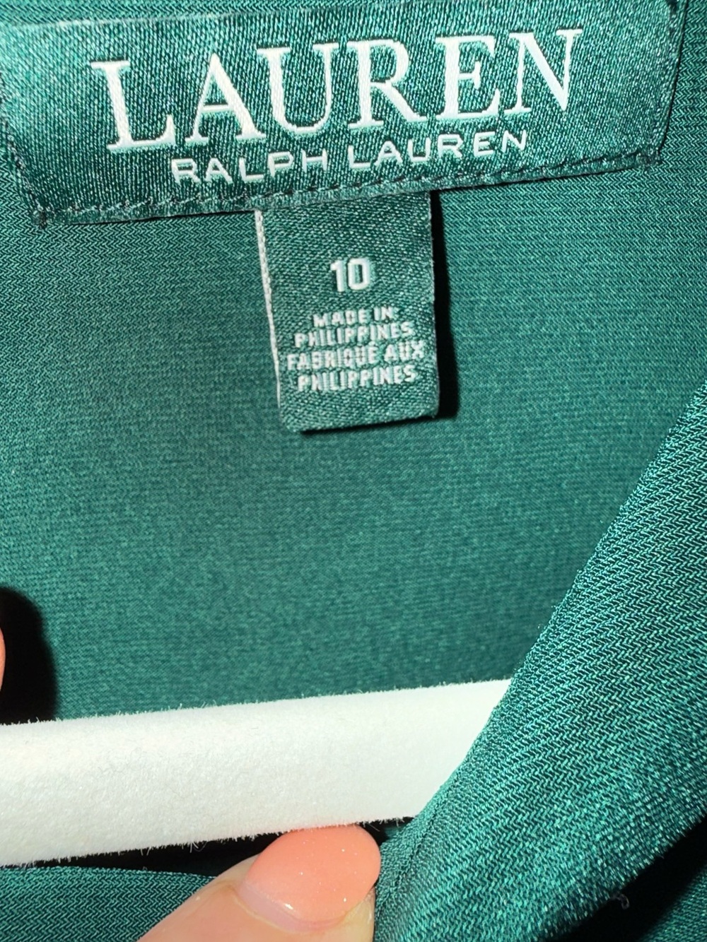 Lauren Ralph Lauren Green Size 10 Sheath Dress Quiet Luxury Equestrian Preppy - Picture 4 of 8